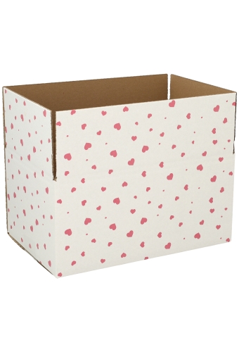 Geschenkdozen Hartjes 31x20x14cm 30stuks