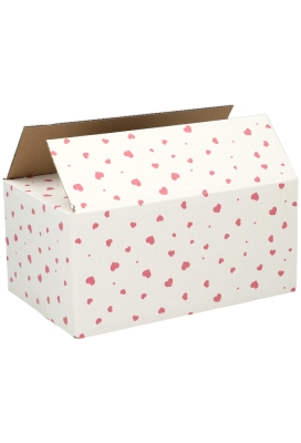 Geschenkdozen Hartjes 31x20x14cm 30stuks
