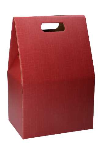 Geschenkdoos Draagbox Bordeaux 28x20x41cm 50stuks