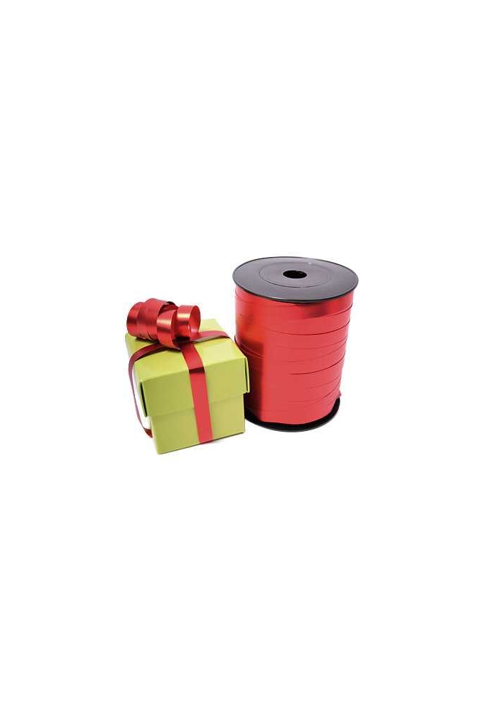 Krullint Mat Metallic Rood 10mm x 250meter