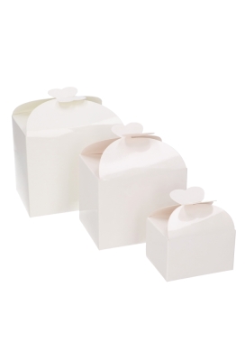 Bonbondoosjes Todi Wit Glans 125gram 7.6x6x4.8cm 25stuks