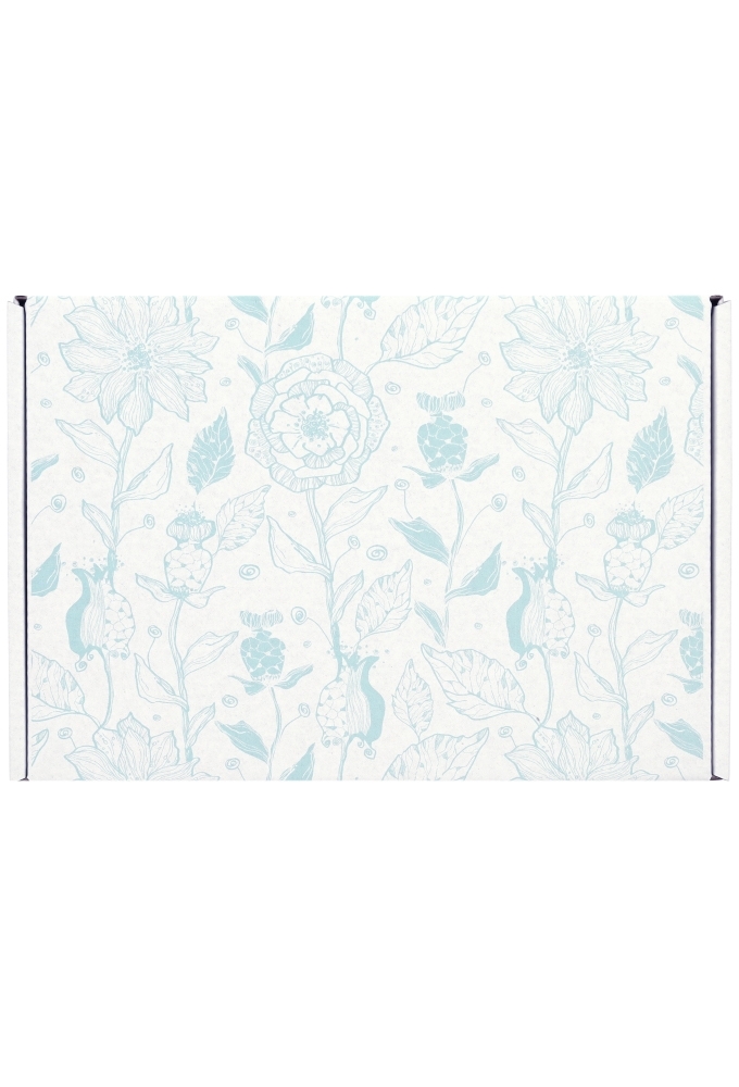 Brievenbusdoos Budget Flowers A5 22x15.5x2.8cm - vanaf 50 stuks