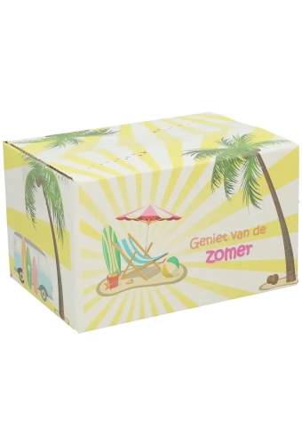Geschenkdozen Geniet van de Zomer 21.5x15x12cm 30stuks