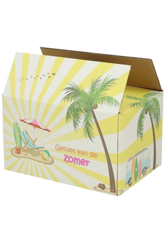 Geschenkdozen Geniet van de Zomer 21.5x15x12cm 30stuks