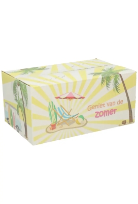 Geschenkdozen Geniet van de Zomer 31x20x14cm 30stuks