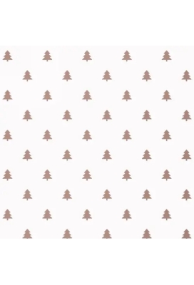 Kerstpapier trees Rose goud  70cm x 200meter
