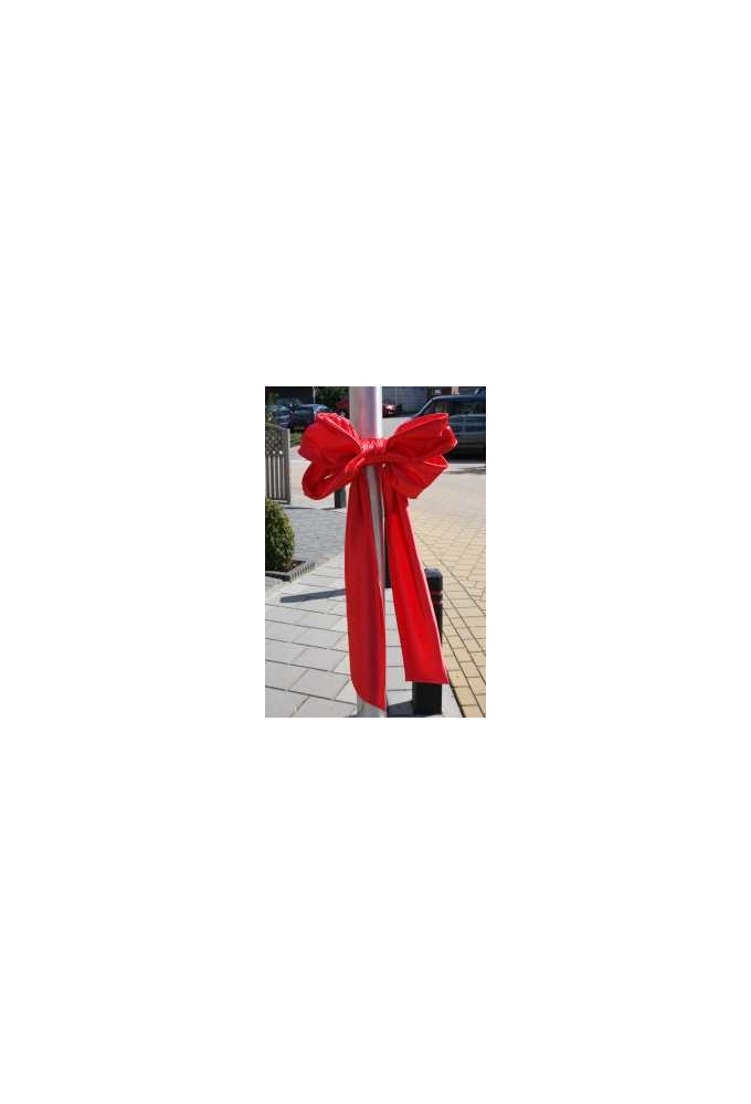 Decoratie Strik Rood 50x35+80cm Lint 18cm extra 50cm Lint
