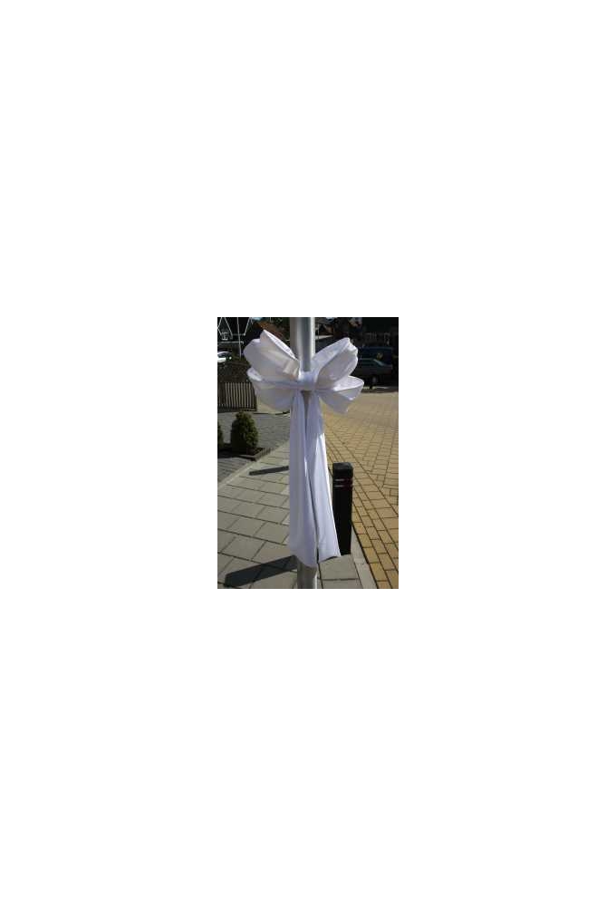 Decoratie Strik Wit 50x35+80cm Lint 18cm extra 50cm Lint