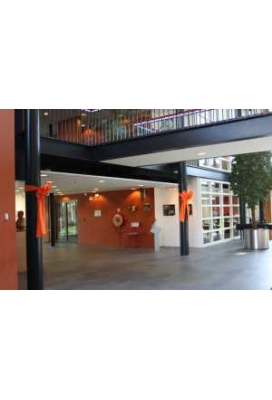 Decoratie Strik Wit 50x35+80cm Lint 18cm extra 50cm Lint