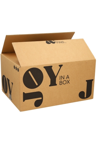 Geschenkdozen Joy In a Box Kraft Zwart 39x29x23.2cm 15stuks