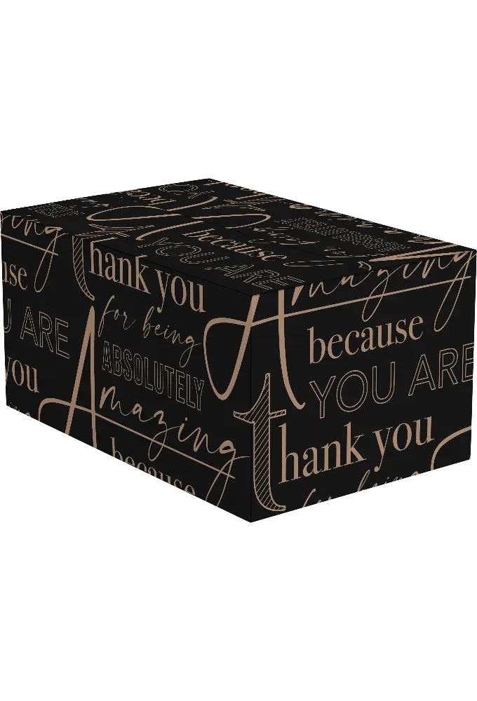 Kerstpakketdozen Amazing Kraft Zwart 49x29x15cm 15stuks