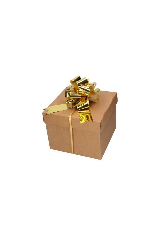 Strik Goud Metallic Doorsnee 15cm lint 5cm 1stuks