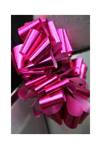Strik Pink Metallic Doorsnee 27cm lint 6.8cm 1stuks