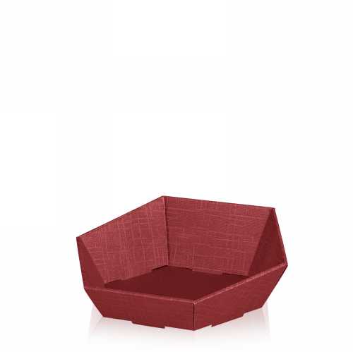 Geschenkdoos Korf Tarn Bordeaux Klein 29x27x6-10.5cm 25stuks