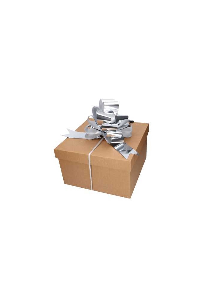 Strik Zilver Metallic Doorsnee 27cm lint 6.8cm 1stuks