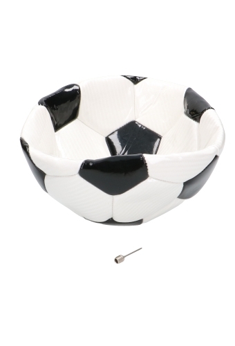 Korf Voetbal Zwart & Wit 15cm 1stuks & 1x Cellofaan Zakjes 1xBalnaald