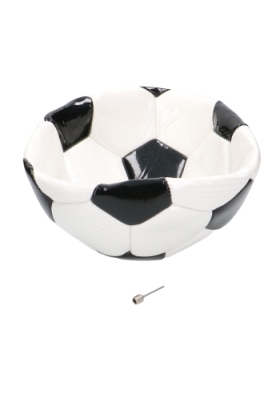 Korf Voetbal Zwart & Wit 15cm 1stuks & 1x Cellofaan Zakjes 1xBalnaald