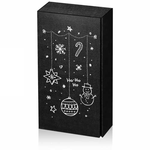 Wijndoos Zwart x-Mas 2 Fles 36x18x9cm 25stuks