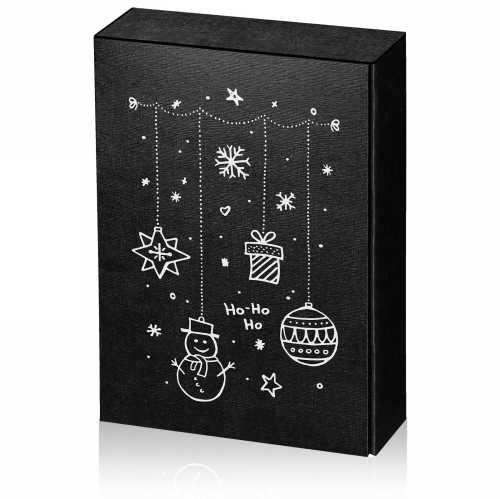 Wijndoos Zwart x-Mas 3 Fles 36x25x9cm 25stuks