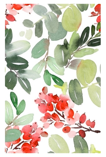 Kerstpapier xmas aquarel 70cm x 200meter