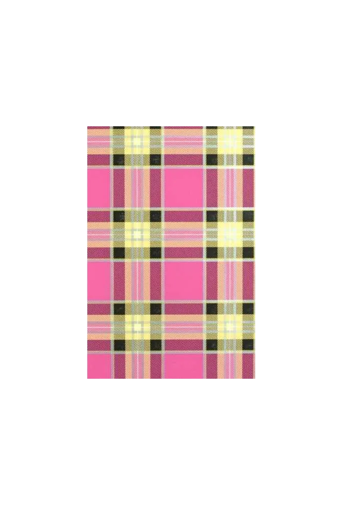 Kadopapier de Luxe Big Tartan Pink 30cm x 200mtr