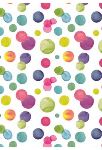 Inpakpapier Coated Summer Dots 30cm x 200meter