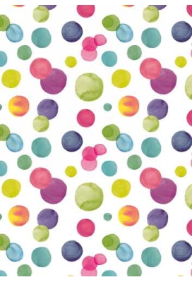 Inpakpapier Coated Summer Dots 30cm x 200meter