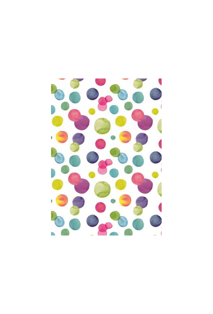 Inpakpapier Coated Summer Dots 30cm x 200meter