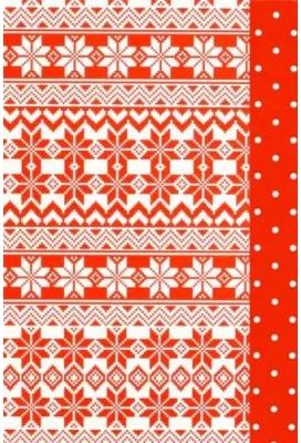 Kerstpapier Dubbel zijdig Norway Rood 30cm x 175mtr