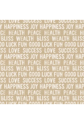 Kerstpapier xmas letters eco Wit Recycled 30cm x 250meter