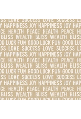 Kerstpapier xmas letters eco Wit Recycled 30cm x 250meter
