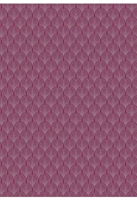 Geschenkpapier Trendy art deco paars metallic pink 30cm x 200meter