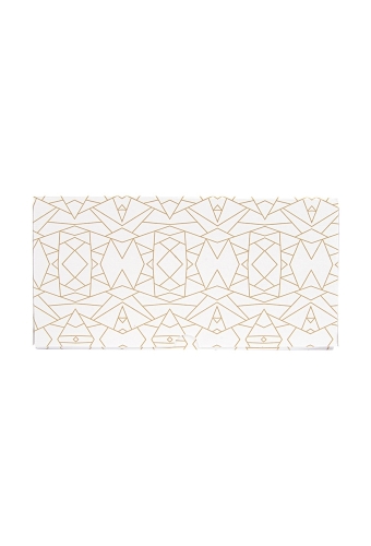 Gebaksdoos Gold Mozaiek Met Klep & Venster 18x18x7.5cm 250gram 33stuks