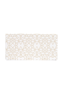 Gebaksdoos Gold Mozaiek Met Klep & Venster 18x18x7.5cm 250gram 33stuks
