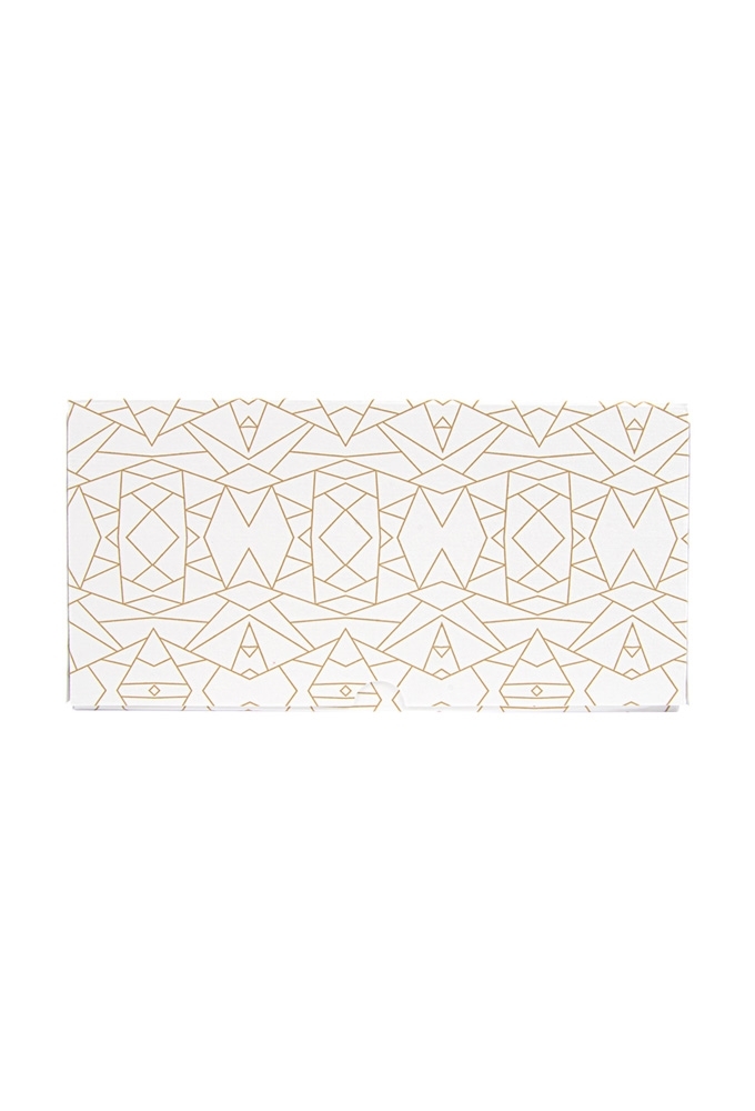Gebaksdoos Gold Mozaiek Met Klep & Venster 18x18x7.5cm 250gram 33stuks