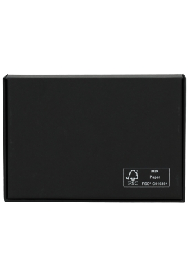 Luxe Scharnier Kadodoos Sydney Zwart Mat FSC® A6 16.5x11.5x2.5cm 7stuks