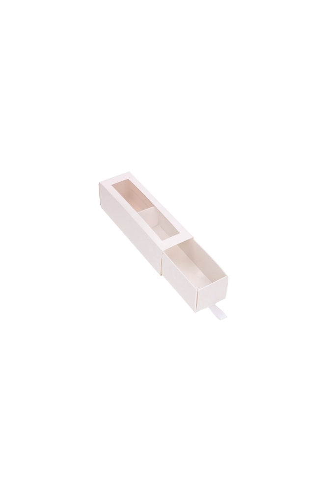 Macarondoosjes 1 Ladeboxje Wit Glans 15.5x4.3x4.5cm 7stuks
