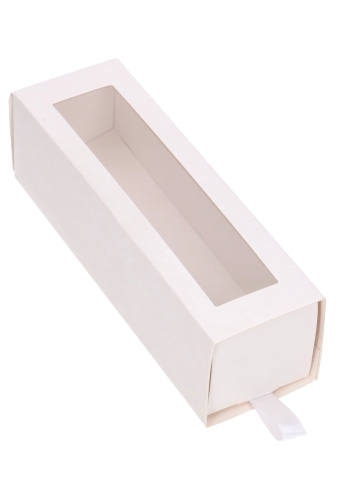 Macarondoosjes 1 Ladeboxje Wit Glans 15.5x4.3x4.5cm 7stuks
