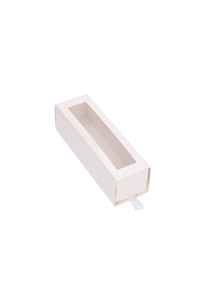Macarondoosjes 1 Ladeboxje Wit Glans 15.5x4.3x4.5cm 7stuks
