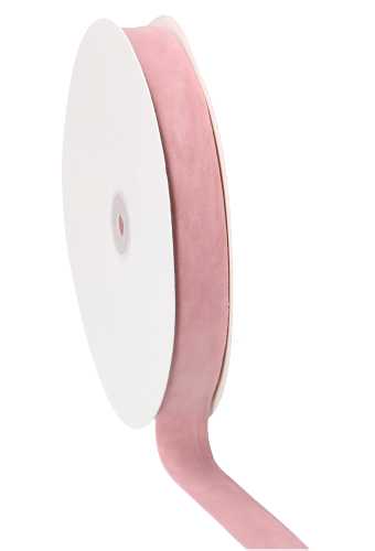 Cadeaulint Dubbel Velvet Roze 25mm x 30meter