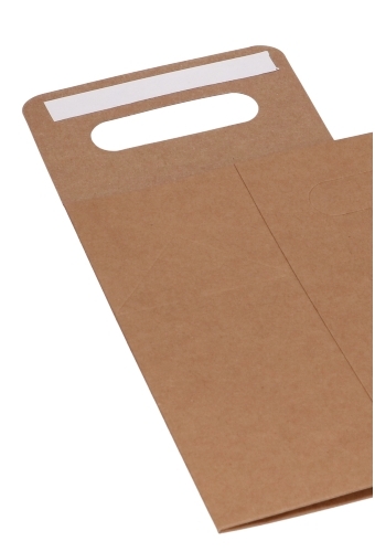 Kadodoos Flores Met Handgreep Hoog Model Kraft & Tape 13x8x18cm 9stuks
