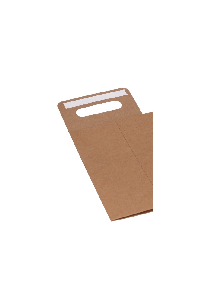 Kadodoos Flores Met Handgreep Hoog Model Kraft & Tape 13x8x18cm 9stuks