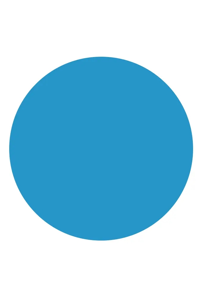 Etiketten IJs Blauw Sluiting Zegel Rond 2.5cm 1000stuks