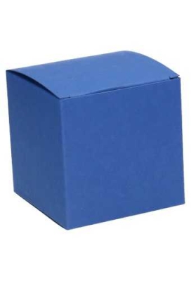 Kadodoosjes KrabBOX Gerecycled Donker Blauw 8x8x8cm 25stuks OP IS OP