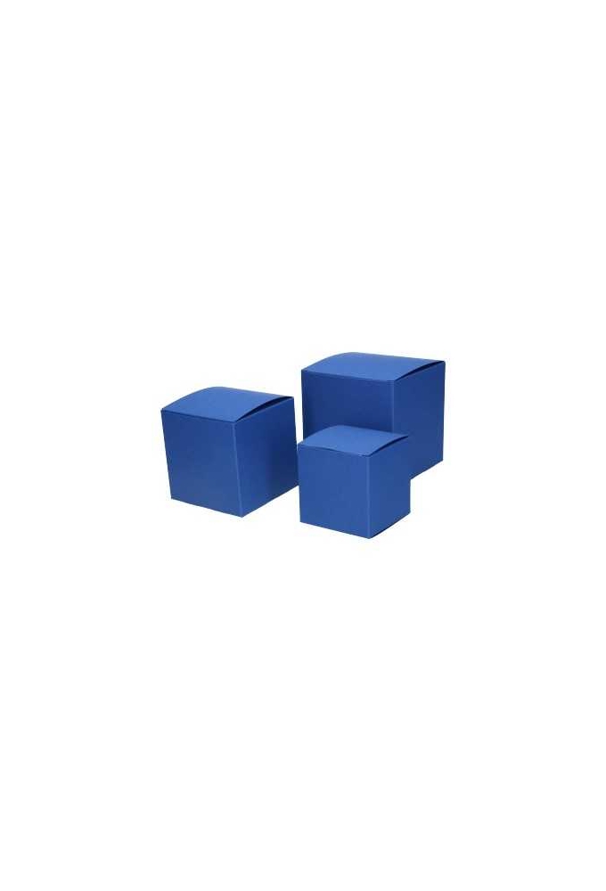 Kadodoosjes KrabBOX Gerecycled Donker Blauw 8x8x8cm 25stuks OP IS OP
