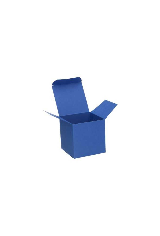 Kadodoosjes KrabBOX Gerecycled Donker Blauw 8x8x8cm 25stuks OP IS OP