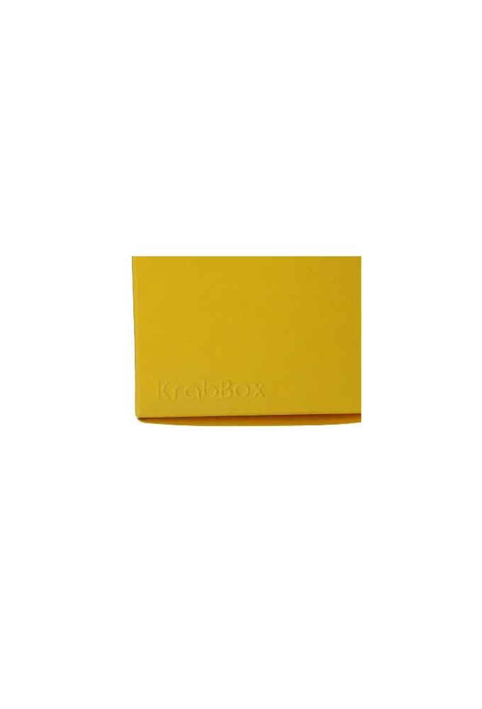 Kadodoosjes KrabBOX Gerecycled Geel 8x8x8cm 25stuks OP IS OP