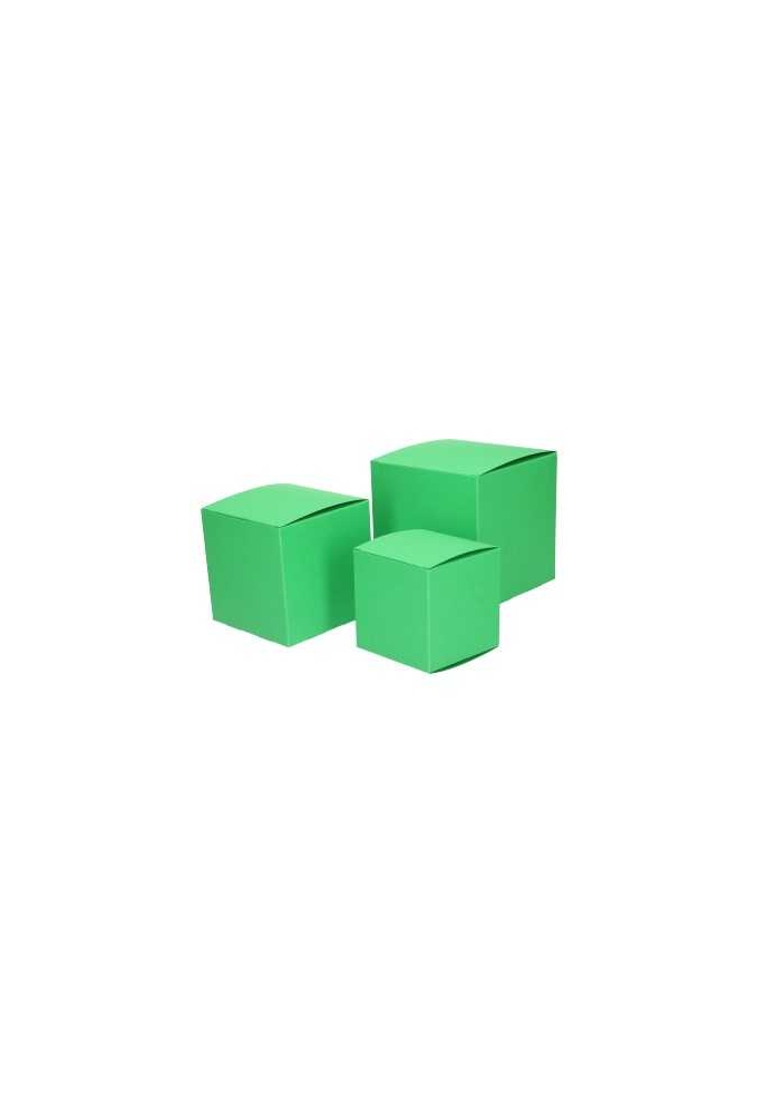 Kadodoosjes KrabBOX Gerecycled Groen 8x8x8cm 25stuks OP IS OP