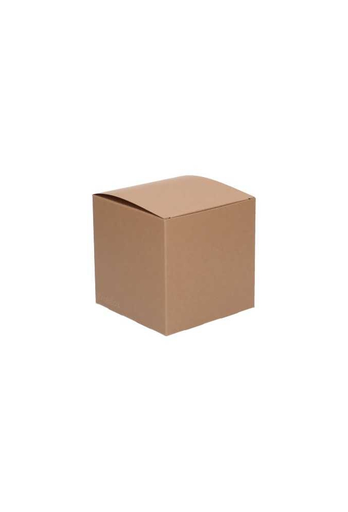 Kadodoosjes KrabBOX Gerecycled Naturel 8x8x8cm 25stuks OP IS OP