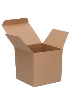 Kadodoosjes KrabBOX Gerecycled Naturel 8x8x8cm 25stuks OP IS OP